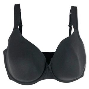 Cacique 40F‎ Bra Black Full Coverage Cotton Knit Plus Size Lane Bryant 106